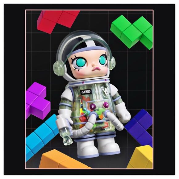 MEGA SPACE MOLLY 100% Series 3 Figurine - Tetris - Picture 2 of 16